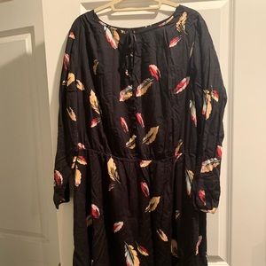 Tocca x Gwynniebee Plus Size Feather-Print Dress